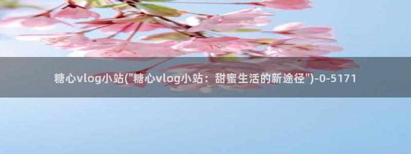 糖心独：糖心vlog小站(\
